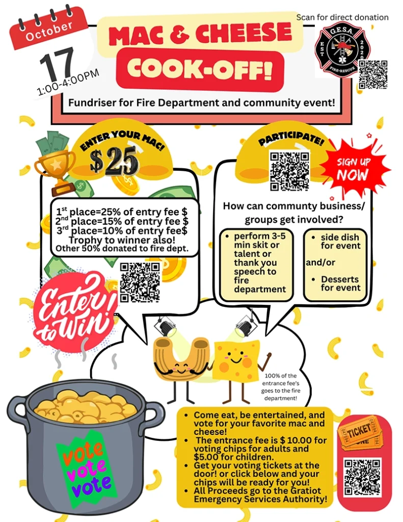 Mac&Cheese Cook-Off Flyer